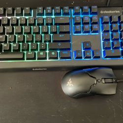 Steelseries Keyboard And Razer Mouse Combo