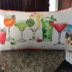 Beautiful New Indoor/Outdoor Summer Pillow