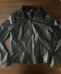 Faux leather jacket
