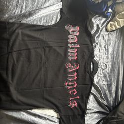 Red Black Palm Angles Medium 