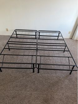 King size metal bed frame