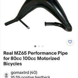 Mz 65 Pipe Motorized Bike 