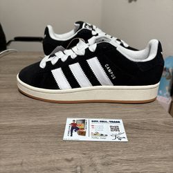 Size 7,7.5,8.5 - Adidas Campus 00s Core Black White