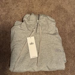 grey alo hoodie