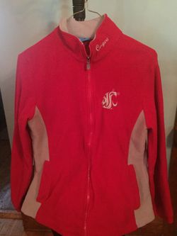 Women's WSU Cougars Zip-Up Fleece Jacket Size S