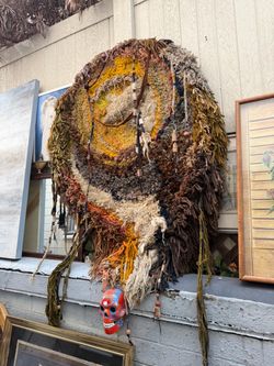 Large macramé Boho signed by the artist wall tapestry