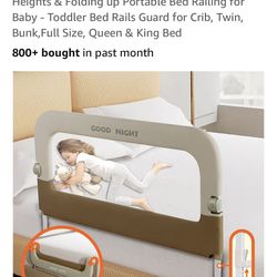 Deeteck Toddler Bed Rails 32’’