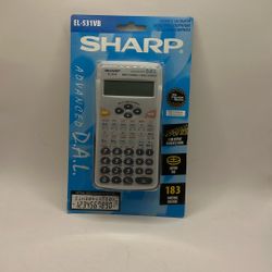 Sharp Scientific Calculator EL-531VB EL-531V Gray Advanced DAL Factory Sealed