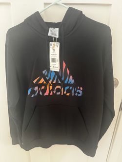 Adidas Women's Black Graphic Hoodie Size Small