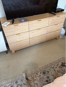 METOTI Fluted 9-Drawer Dresser