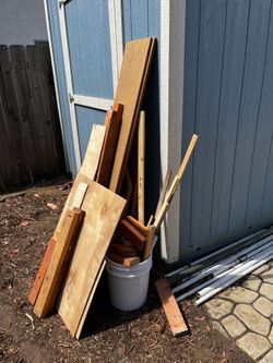 free wood and metal scraps