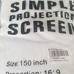150-inch Projector Screen/Cloth (brand new)