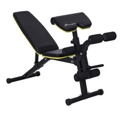 Workout Bench With Curl Pad And Leg Extension 