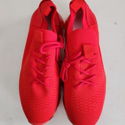 LUCKY STEP Women Air Cushion Fashion Casual  Sneakers Size 8 Red
