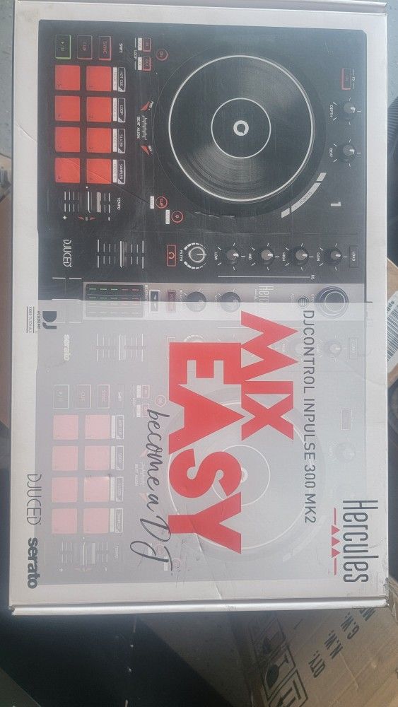 Hercules Mix Easy Mk2 DJ Mixing Board With Turn Tables