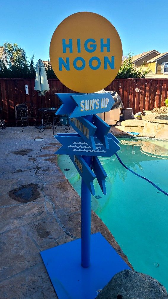 High Noon Bar/backyard Stand Sign