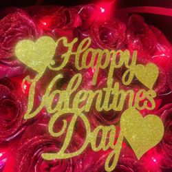 Valentines Day Rose Light Bouquet 