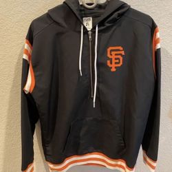 NEW VICTORIA SECRET SAN FRANCISCO GIANTS EXTRA SMALL WINDBREAKER JACKET