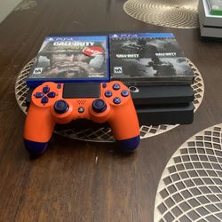 Ps4 Slim 1tb With One Controller And Some Digital Games 