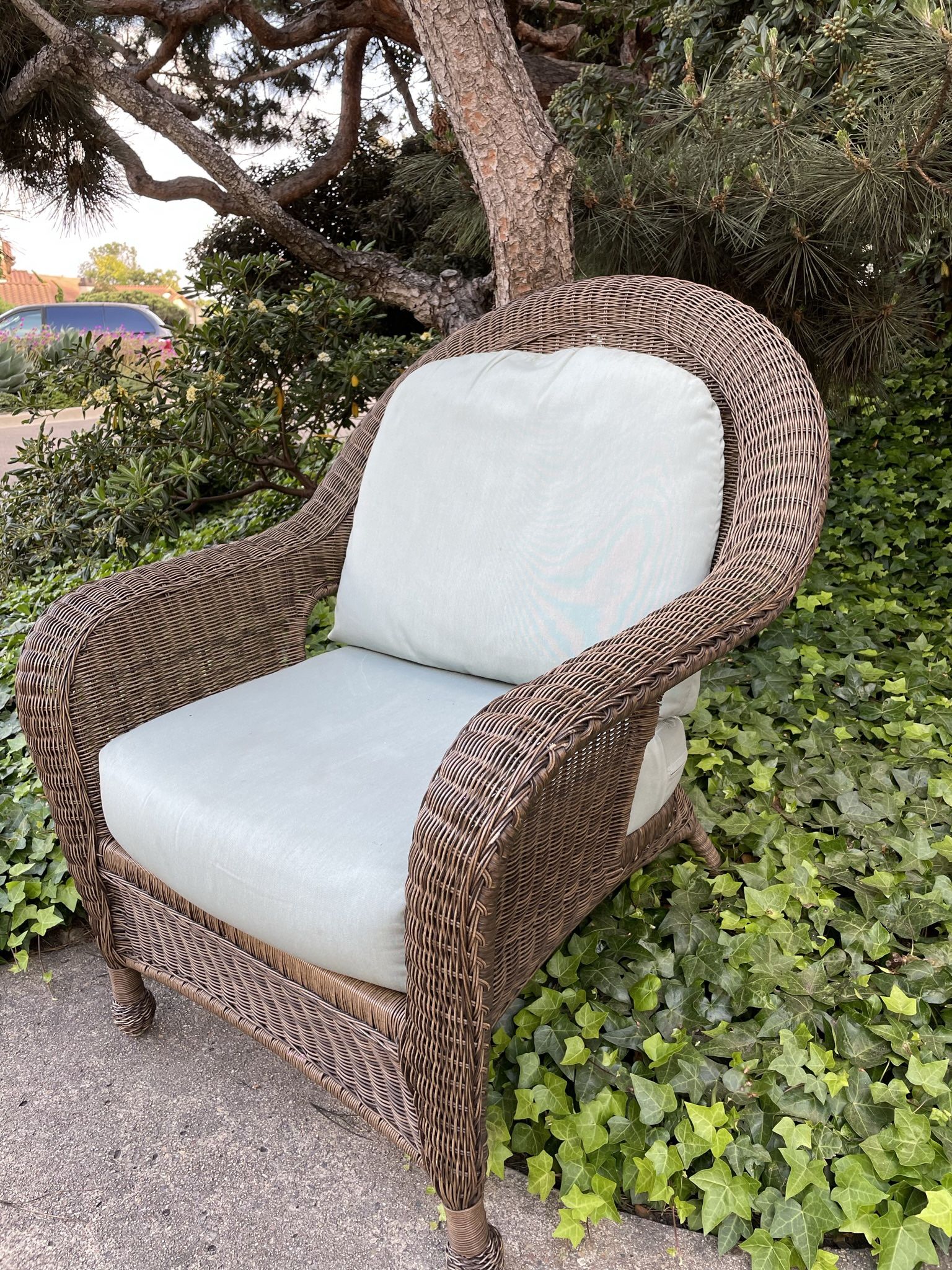 Big And Comfy Wicker Chair