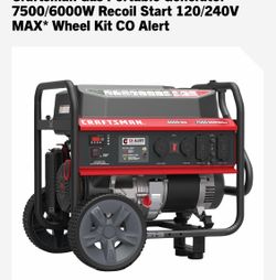 Craftsman 7000/6500 watt gas generator