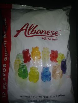 Albanese World's Best 12 Flavor Gummi Bears, 5lbs of Candy