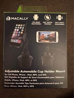 Macally Adjustable Car Phone Holder (cup style holder mount)