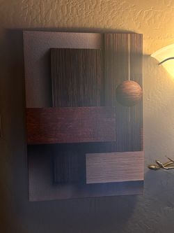 Abstract 3D Geometric Wall Art Panel