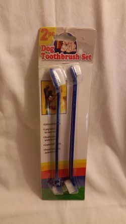 PACK OF 2 DOG TOOTHBRUSHES