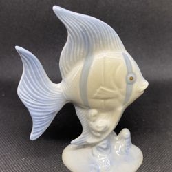Porceval Valencia Angel Fish Figurine Made in Spain