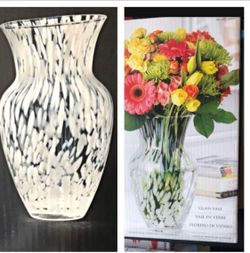 Vase  Barski European decorative glass new in box
