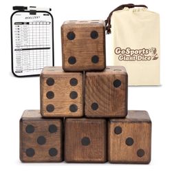 Giant Wooden Playing Dice Set 
