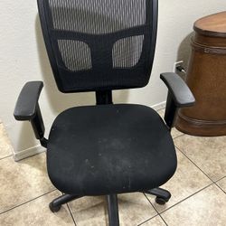 Lorell ErgoMesh Series Managerial Mesh Mid-Back Chair