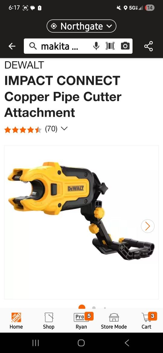 DeWalt Tubing Cutter