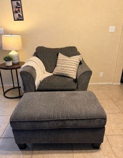 Love seat and ottoman