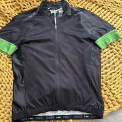 RBX Performance Cycling Jersey/Top, Size: Large (Black /Green) 