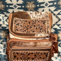 Cow Hide Real Leather Backpack