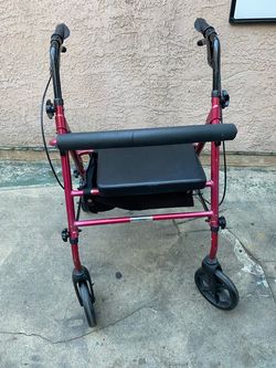 4-Wheel Rollator Walker with Seat
