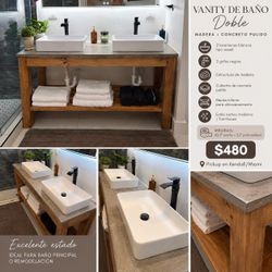Double bathroom vanity
