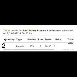 Bad Bunny Los Angeles Tickets 2