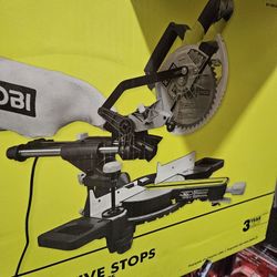 RYOBI CORDED 7-1/4 SLIDING MITER SAW NEW 