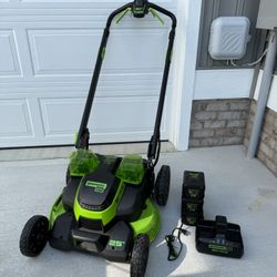 Greenworks Pro 80V lawn mower - 25in, Dual Blades