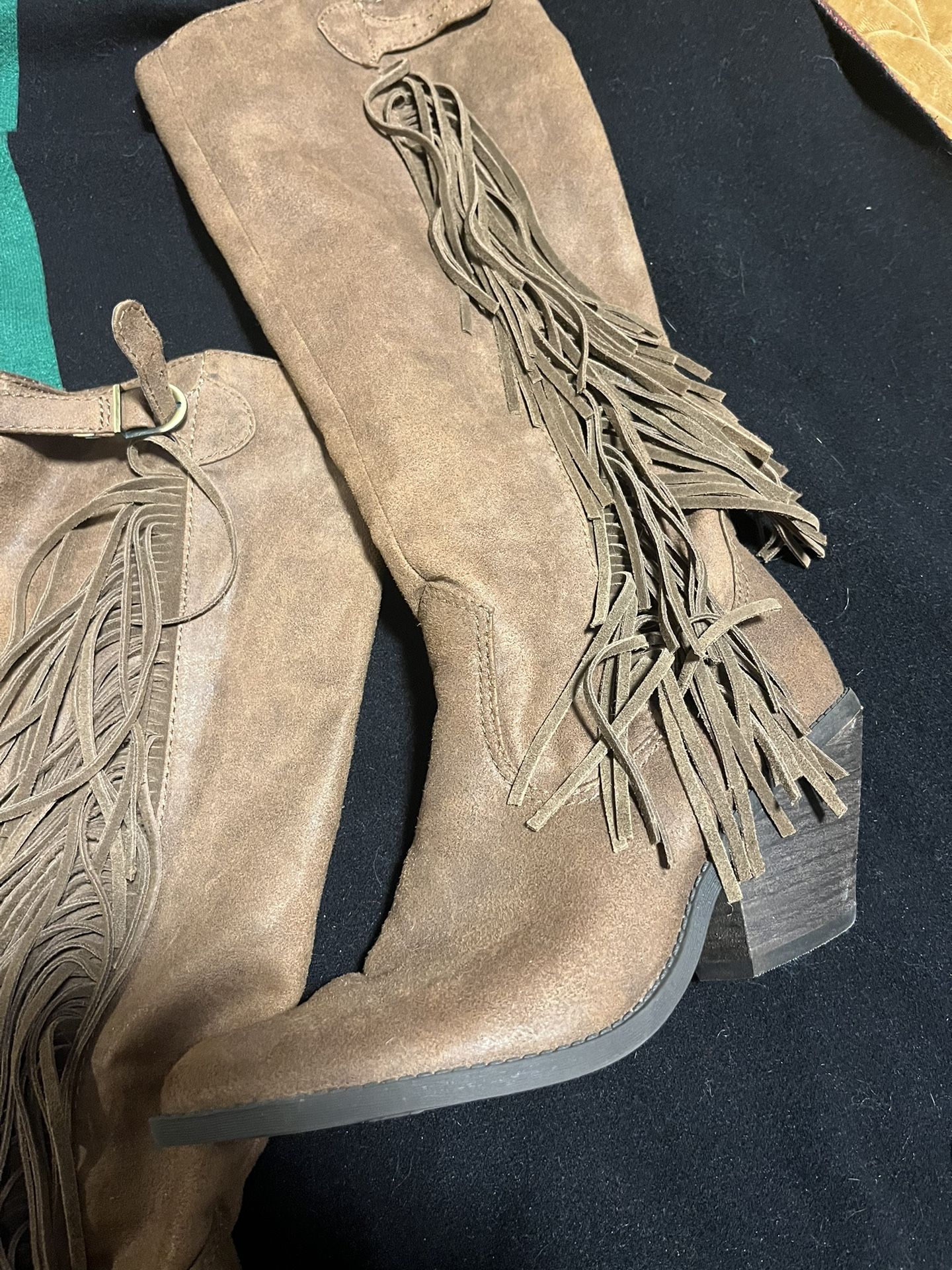 Carlos Santana Cowgirl Boot With Fringe