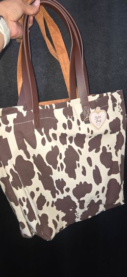 Cow Print Tote Bag