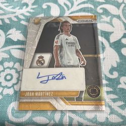 Real Madrid’s Joan Martinez Signed Card