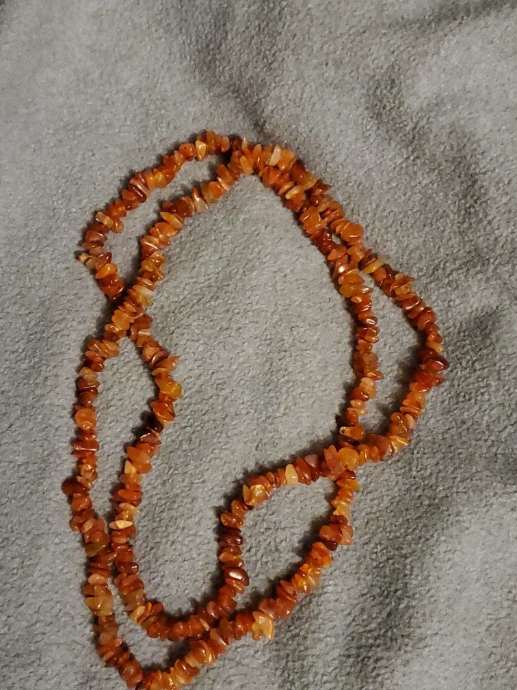 Vintage Amber Stone Necklace