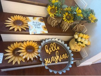 Sunflower bathroom decor