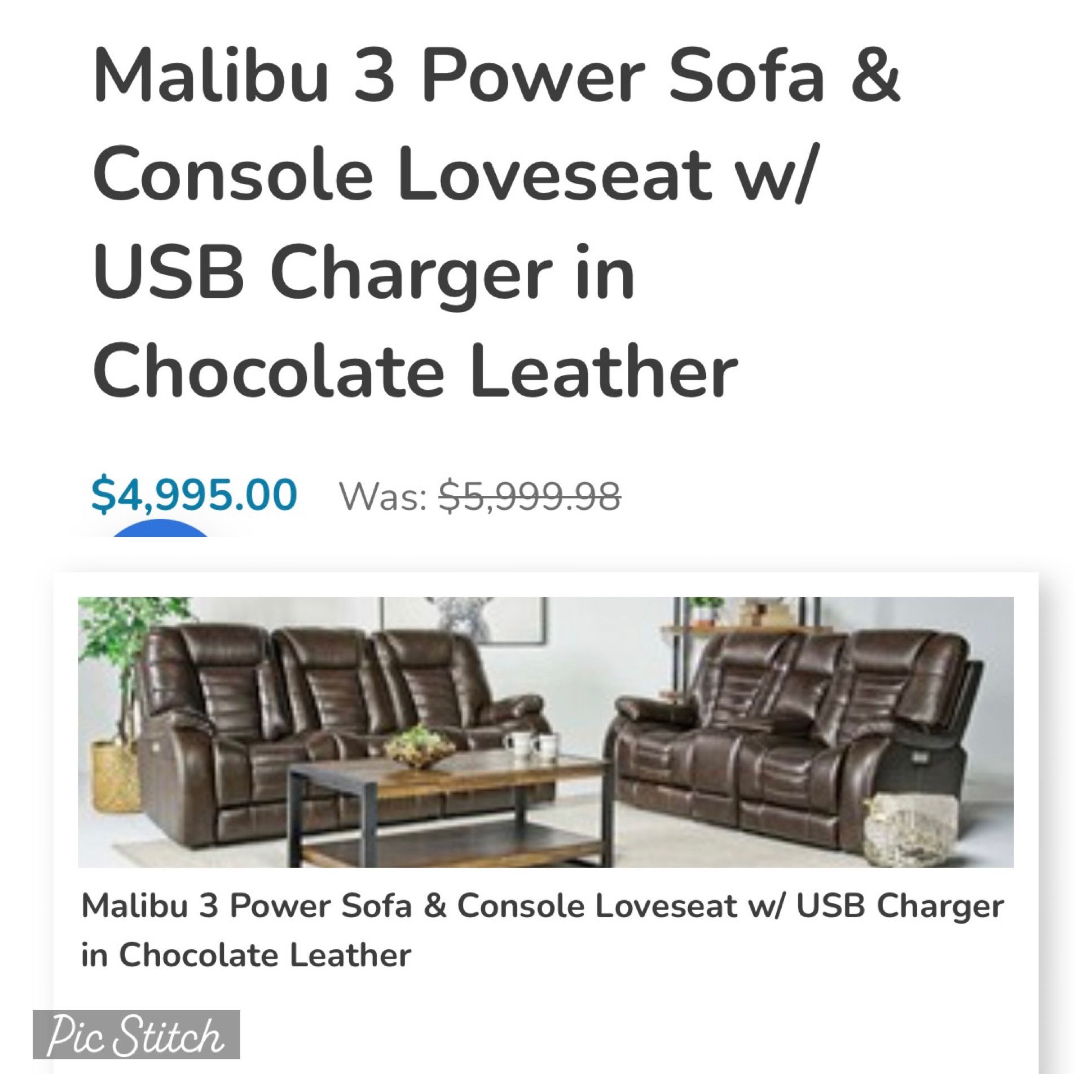 Leather Recliner Couch And Loveseat 