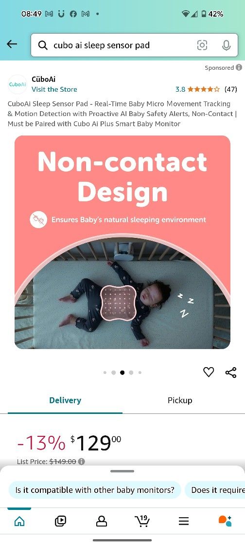 Cubo AI Sleep Sensor