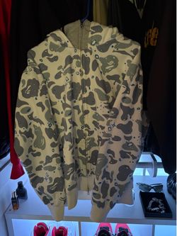 White bape shark hoodie